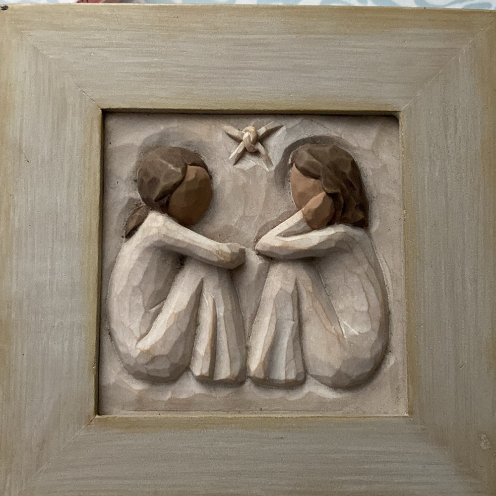 Willow Tree Friendship Keepsake Box Forever True, Forever Friends 4.75”Sq x 2”H